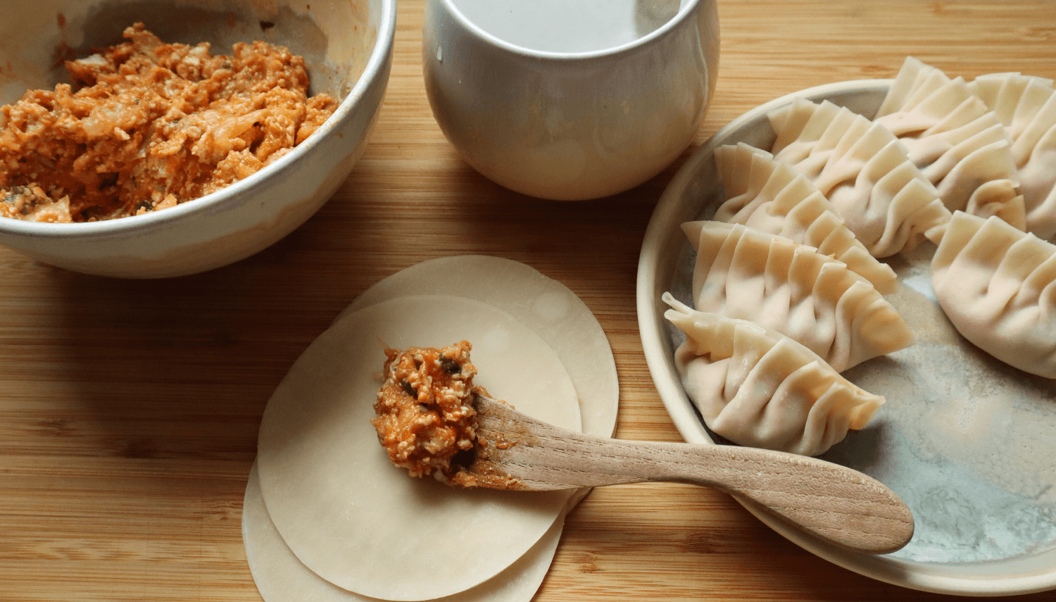 Nourish: Kimchi Gyoza