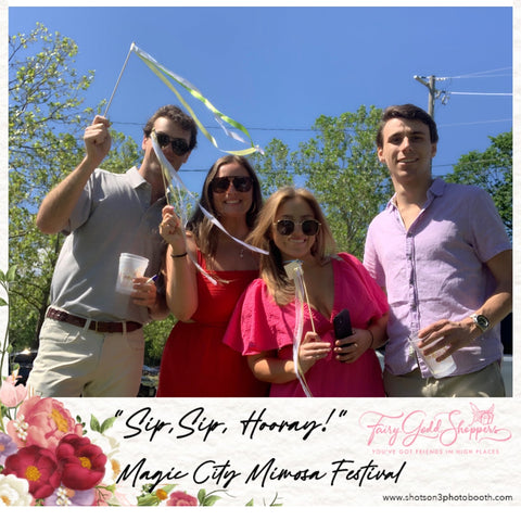Fairygoddshoppers at the magic city mimosa festival 2023.
