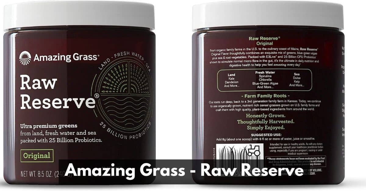 Amazing Grass Raw Reserve - Best Greens Powder UK