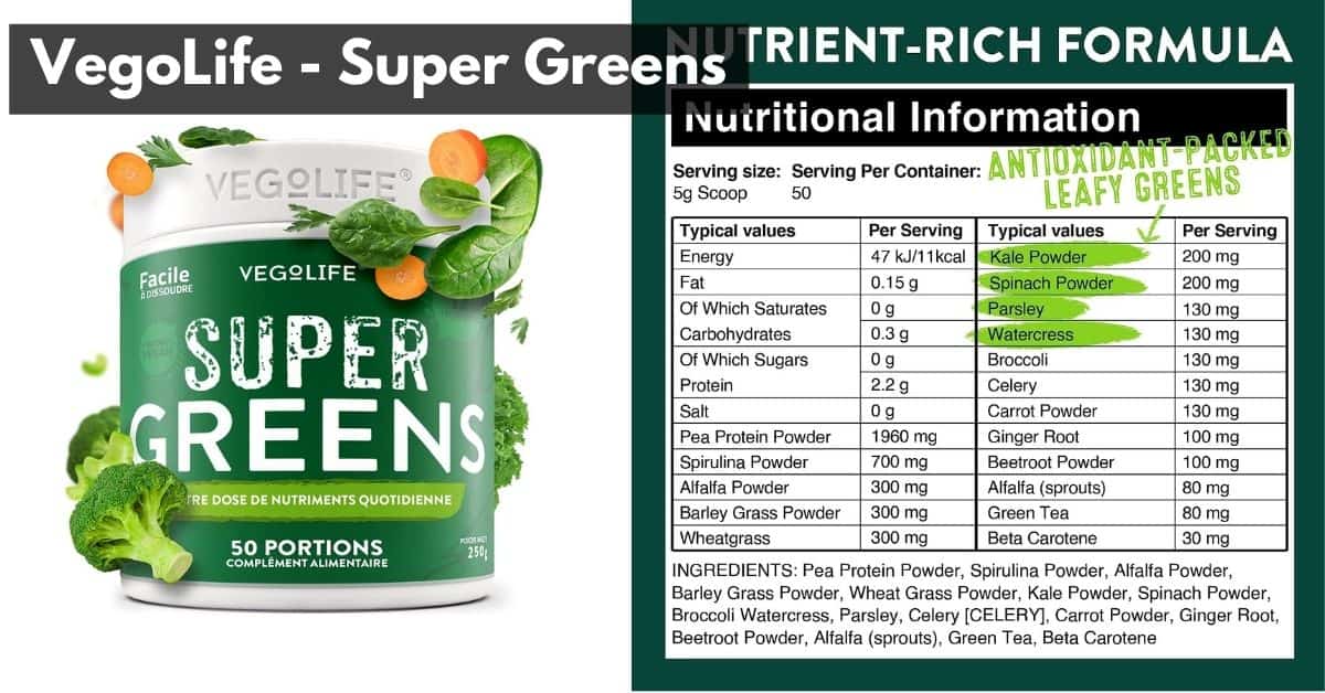 Athletic Greens UK Alternative - Premium Super Greens Powder