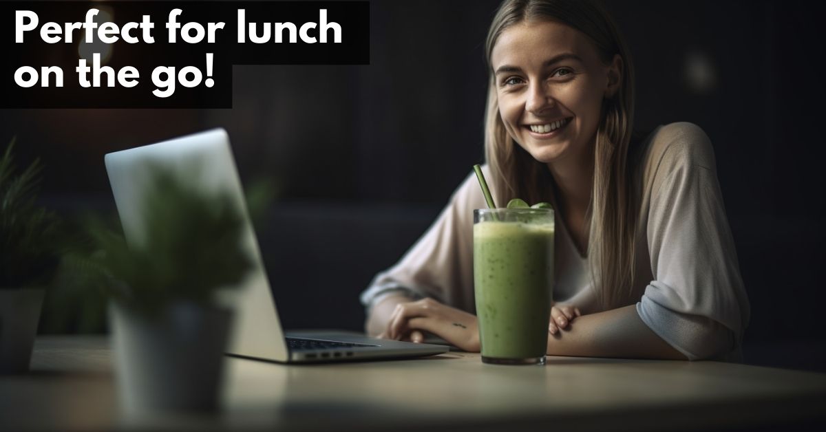 Perfect for lunch on the go greens powder smoothies