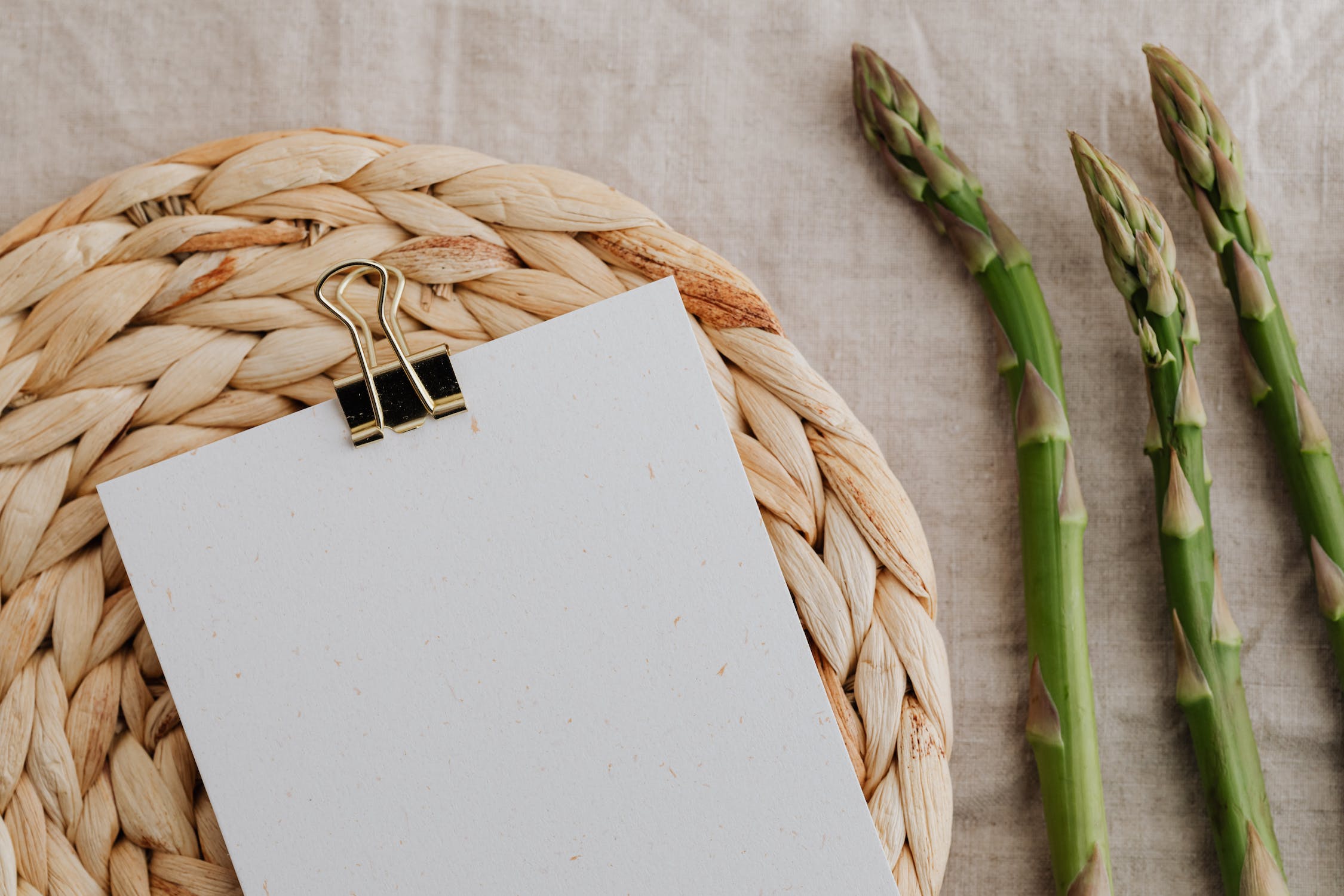 Green Vegetables on Brown Table