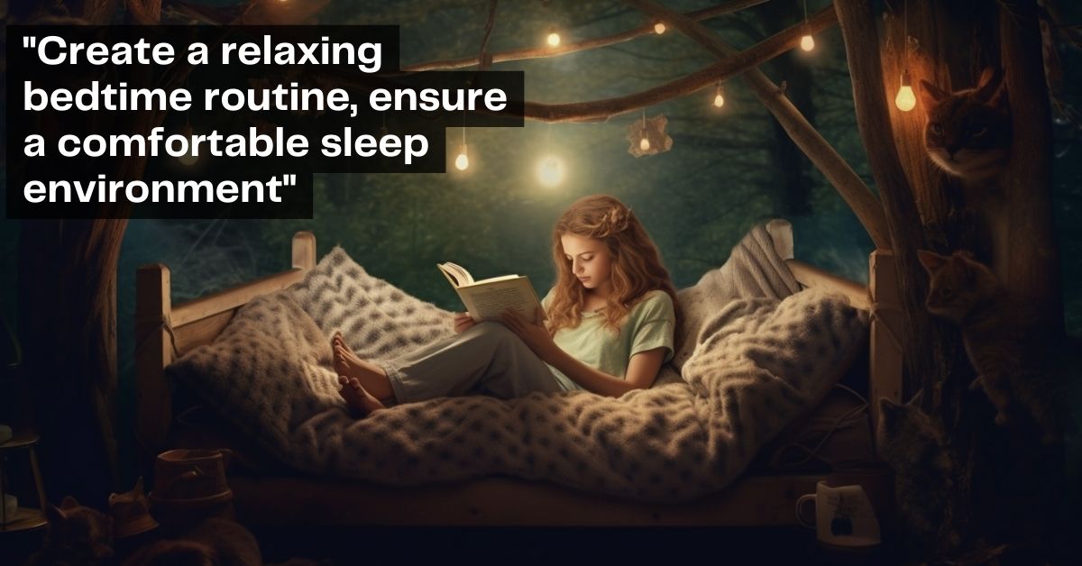 A relaxing bedtime environment for gut health