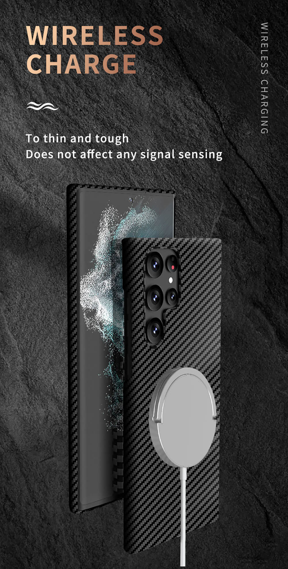 Dealggo UK | Magnetic Magsafe Carbon Fiber Texture Samsung Case