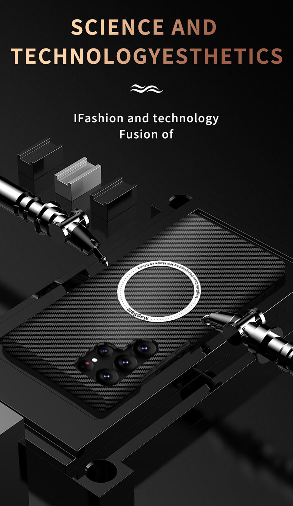 Dealggo UK | Magnetic Magsafe Carbon Fiber Texture Samsung Case