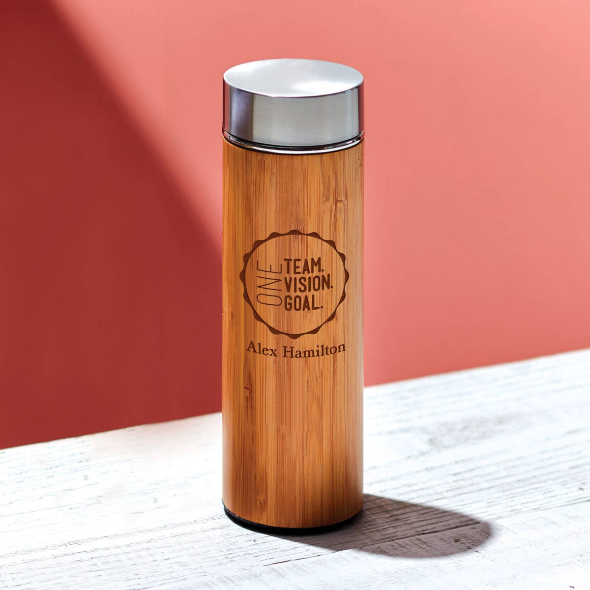 Minimalist Ceramic & Bamboo Tumbler - Leader – Baudville