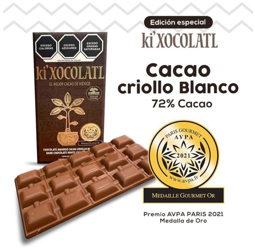 AWARD WINNING BITTER CHOCOLATE BAR CACAO CRIOLLO BLANCO – Ki'Xocolatl