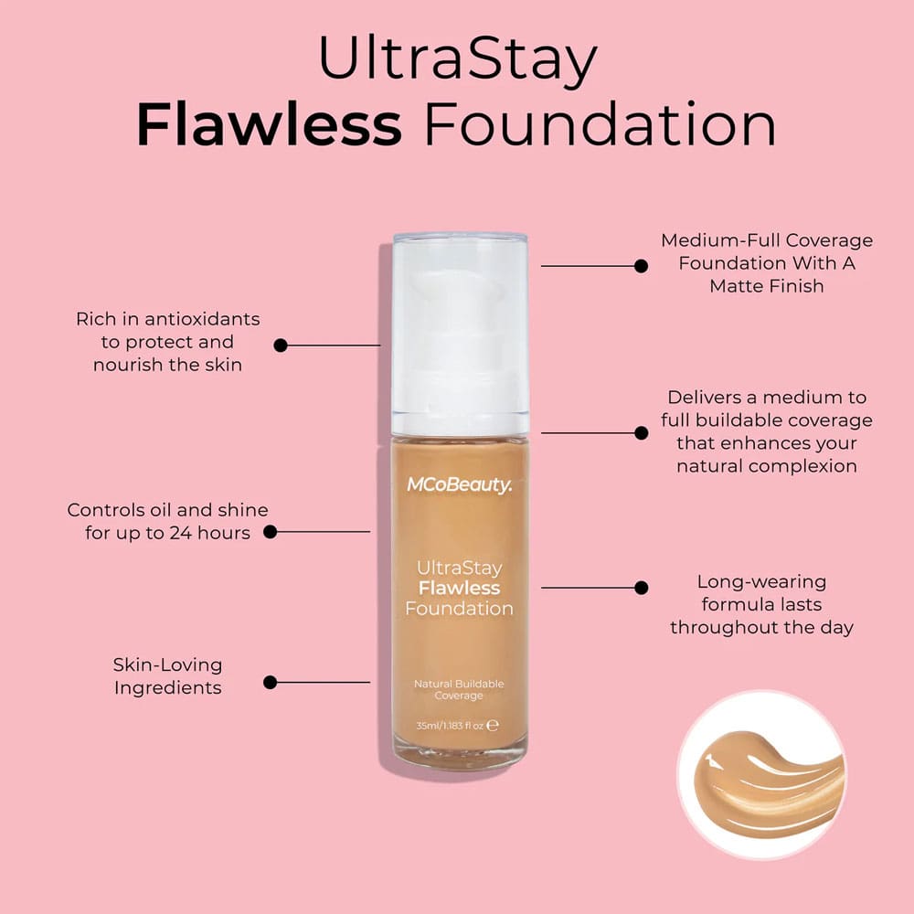 MCoBeauty Ultra Stay Flawless Foundation Bronze 35ml