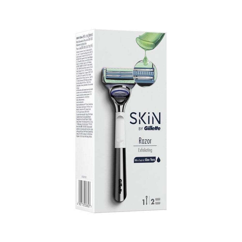 Skin By Gillette Razor Exfoliating 1pk+ Blades 2pk