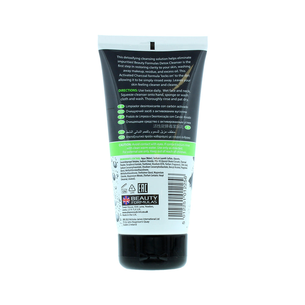 Beauty Formulas Detox Cleanser Charcoal 150ml