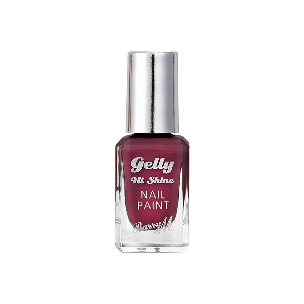 Barry M Gelly Hi Shine Nail Polish Rhubarb 10ml