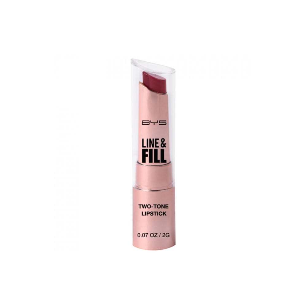 BYS Line & Fill Two Tone Lipstick 02 Berry