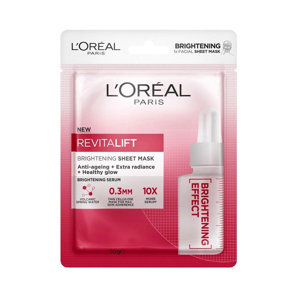 L'Oreal Brightening Facial Sheet Mask 30g