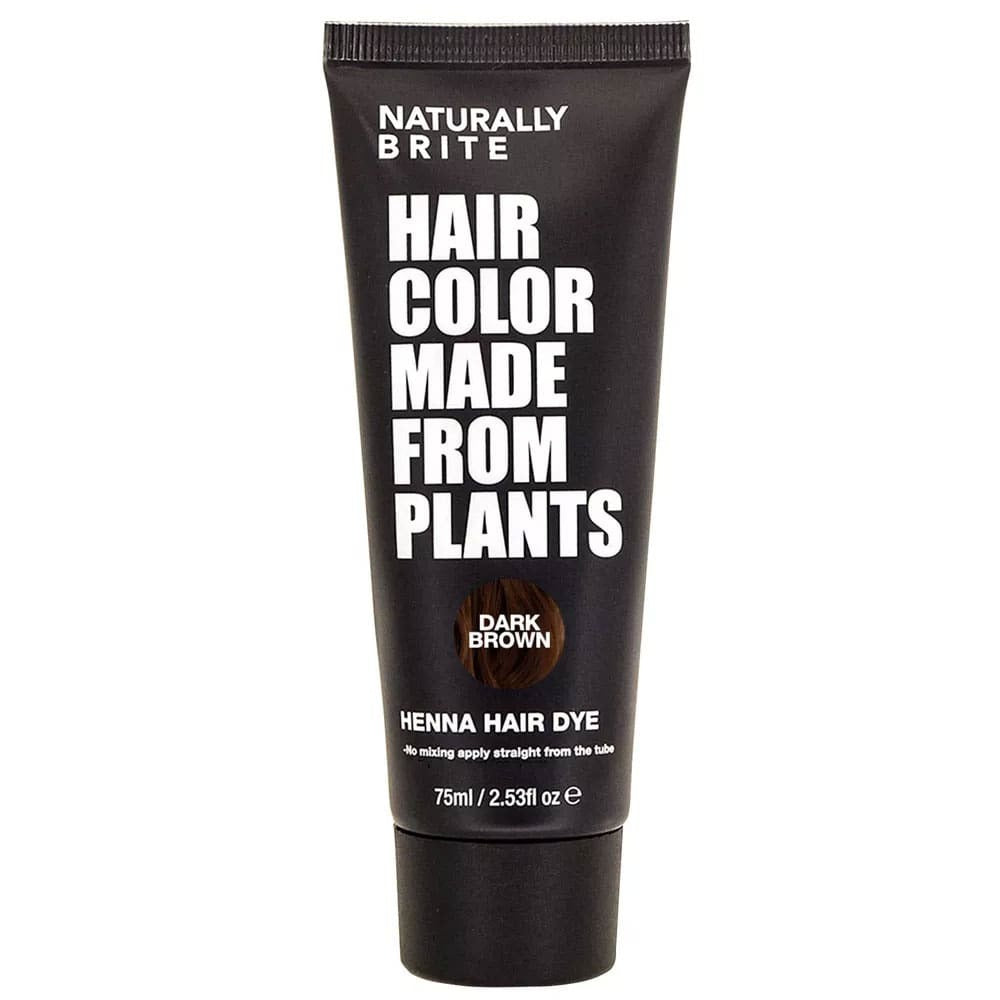 Naturally Brite Henna Hair Dye Dark Brown 75ml