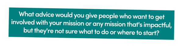 Advice for those willing looking to get involved in a mission. 