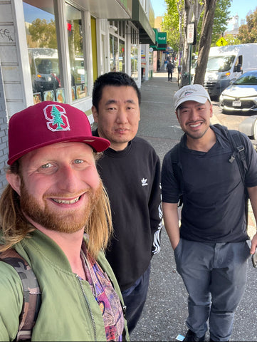 Selfie of Cal, Paul, & Joe in San Francisco