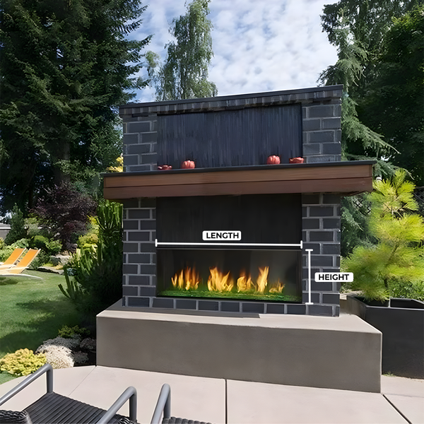 Image of Majestic Lanai Vent-Free Outdoor Natural Gas Fireplace