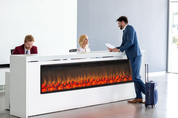 Electric Fireplace Counter