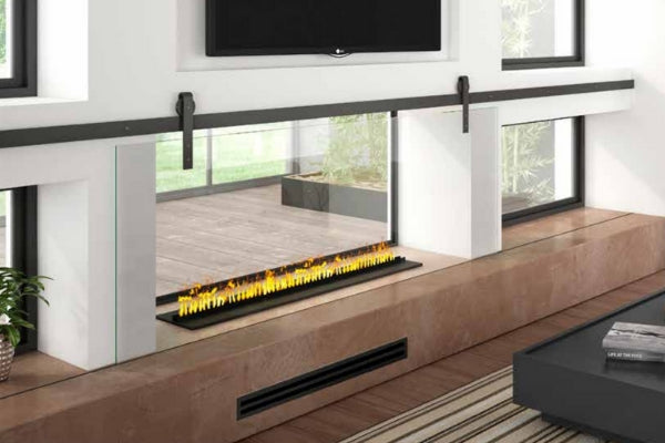 Dimplex Opti-Myst Fireplace with TV above