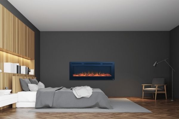 Touchstone The Sideline Steel™ 50"- Recessed Electric Fireplace