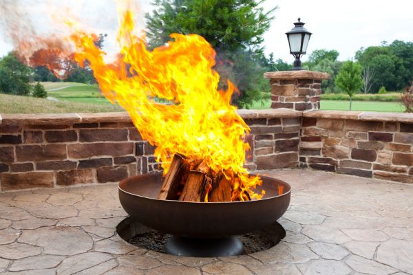 Ohio Flame Patriot Round Steel Fire Pit