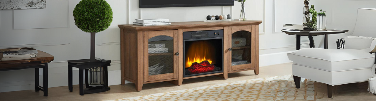 TV Stands & Media Cabinets with Fireplaces