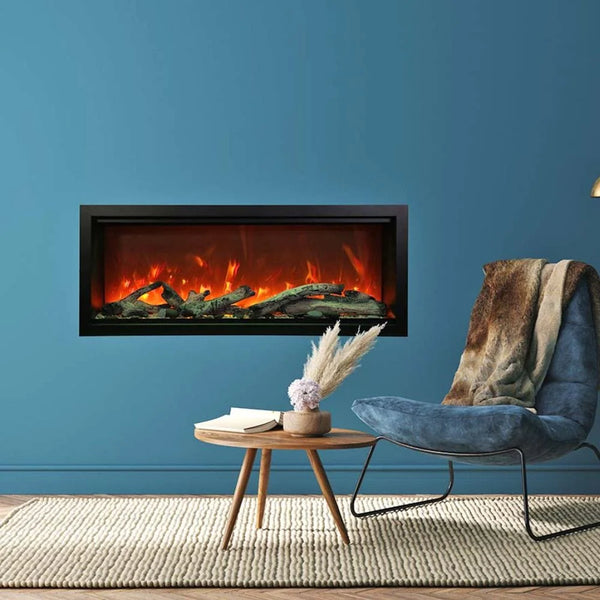 Image of Amantii SYMMETRY Bespoke Extra Tall Built-In Electric Fireplace with WiFi and Sound
