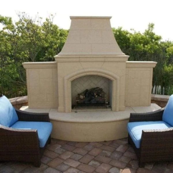 Image of American Fyre Designs Grand Phoenix 113-Inch Recessed Hearth Outdoor Gas Fireplace