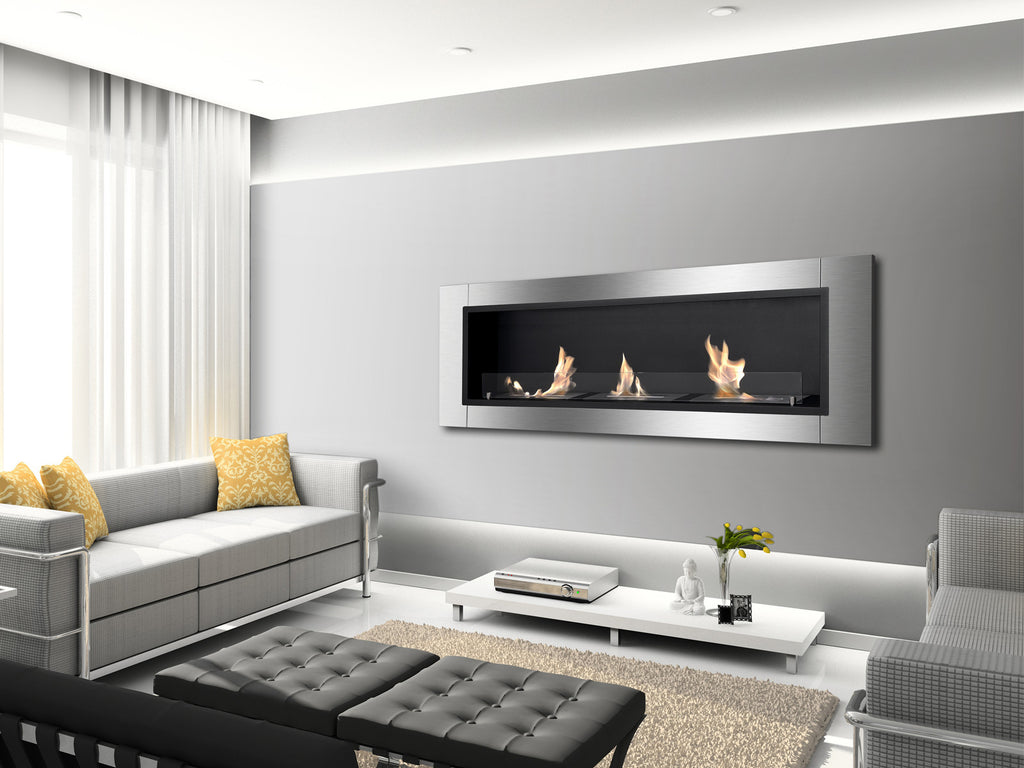 Ignis Ardella - 55" Built-in/Wall Mounted Ethanol Fireplace (WMF-0222)