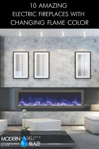 10 Amazing Electric Fireplaces With Changing Flame Color