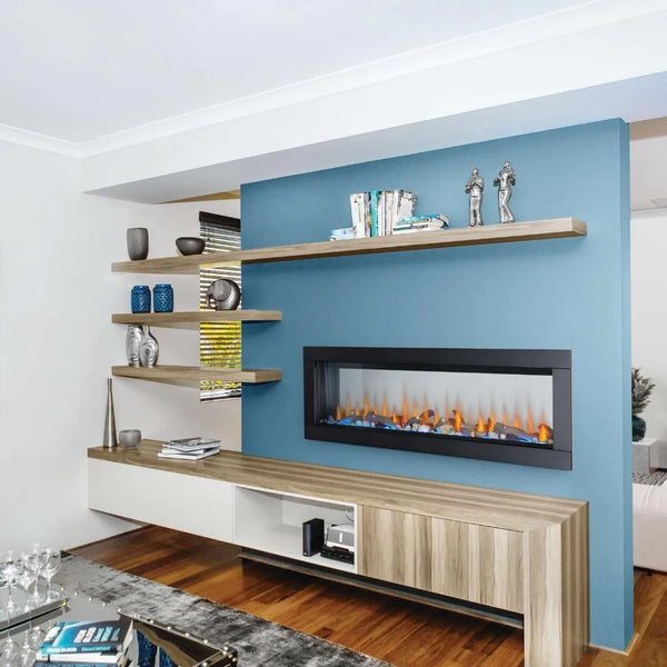 See-through electric fireplace