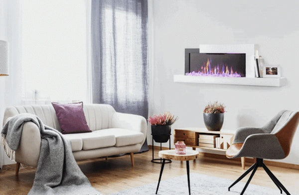 Image of Napoleon Stylus 59-Inch Wall Mounted Electric Fireplace with USB Charging Port