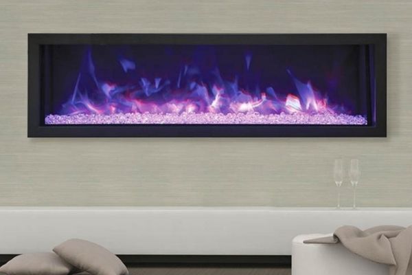 Remii Extra Slim Indoor/Outdoor Frameless Built-in Electric Fireplace