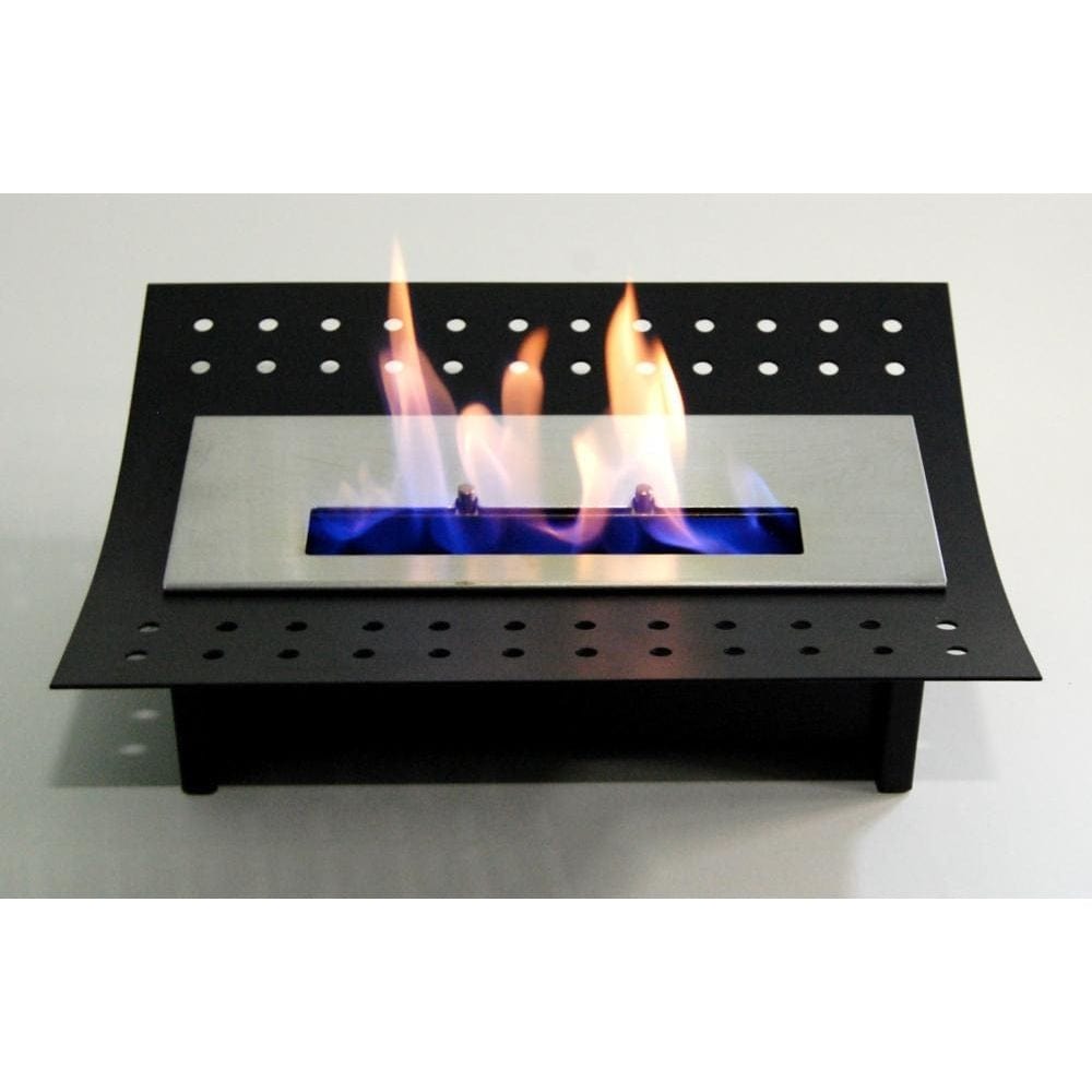 Decoflame Ascot 18 Black Manual Ethanol Fireplace Insert — Modern