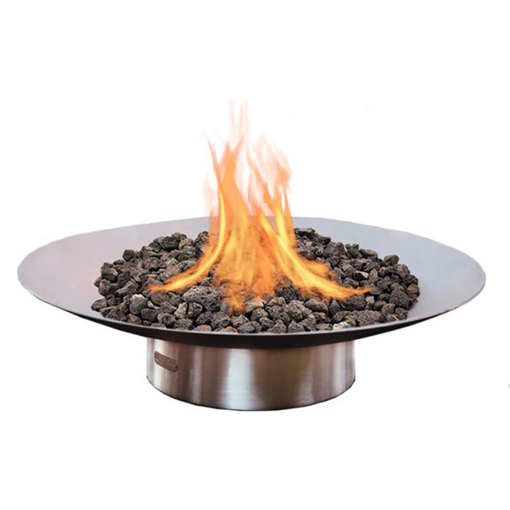 Fire Pit Art Bella Vita 70 Handcrafted Carbon Steel Gas Fire