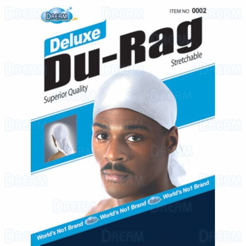 Deluxe Luxury Silky Shiny Durag 360 Wave Builder Smooth Thick Du Rag Black  