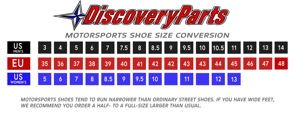 Stand21 Porsche Motorsport Silhouette Racing Shoe Size chart How to measure and convert EU sizes to US Sizes
