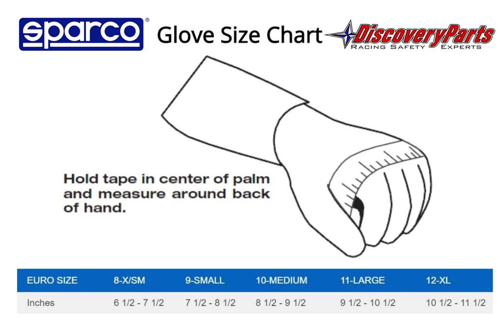 Sparco Glove Size Chart