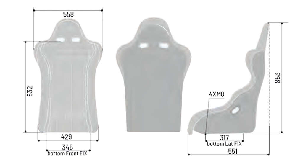 Sparco Legend Dimensions