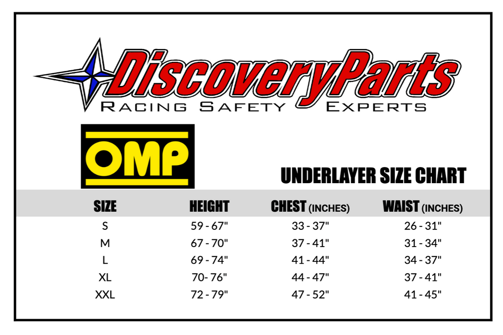 OMP FIRST UNDERLAYER UNDERWEAR SIZE CHART HOW TO SELECT THE CORRECT OMP First UNDERLAYER UNDERWEAR SIZE