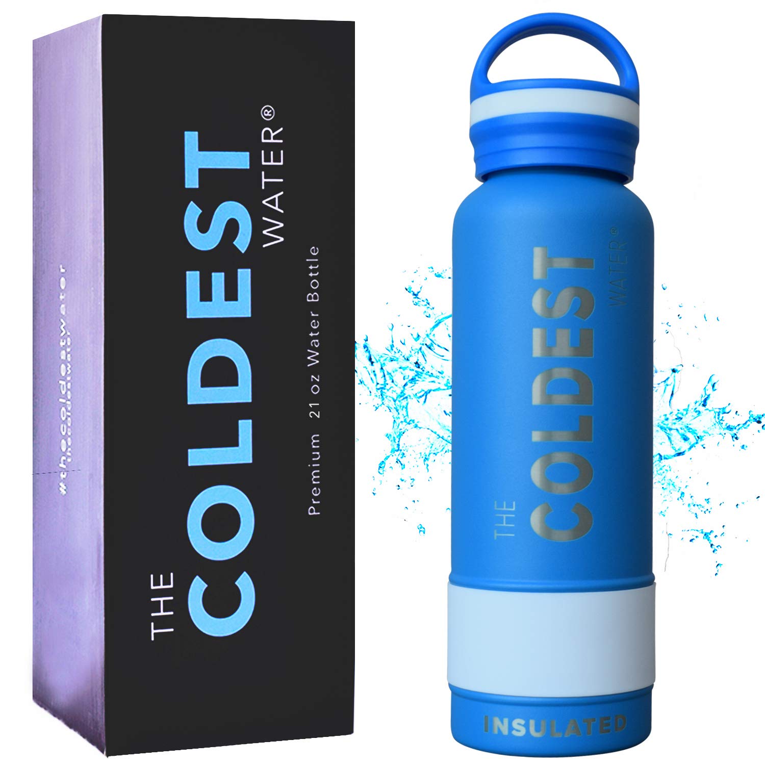 The Coldest Water Sports Bottle Insulated Stainless Steel Hydro Thermos, Sailor Blue, 21 Ounce- Buy Online in Belize at belize.desertcart.com. ProductId : 50972350.