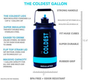 The Coldest Water Bottle 1 Gallon