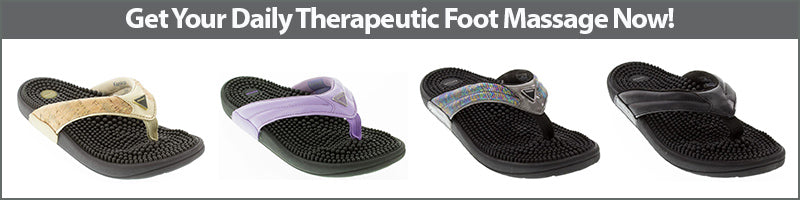Get your daily therapeutic foot massage with Kenkoh Massage Sandals!