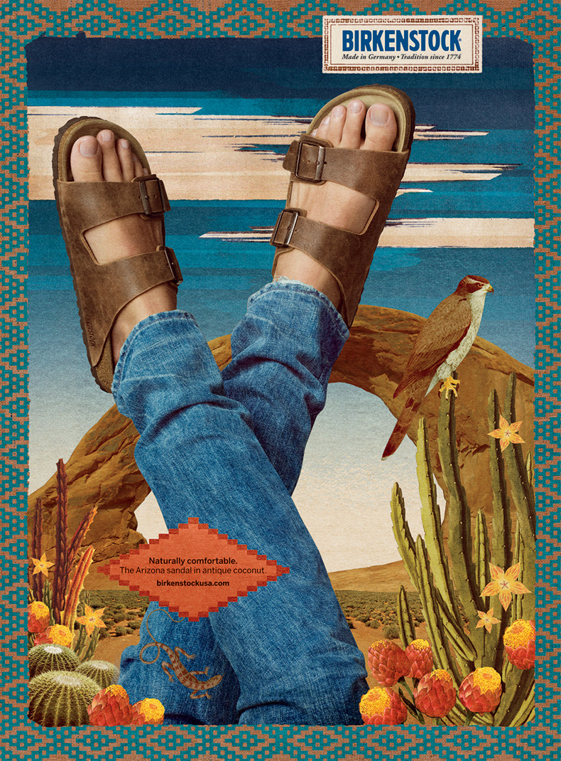 birkenstock arizona sandal vintage 1970's advertisement