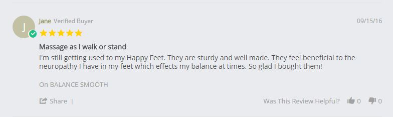customer personal testimony relief of neuropathy from kenkoh massage sandals