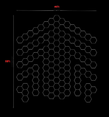 Hexagon garage lights LED Garage Lighting