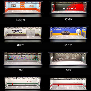 1/64 Scale Diorama Car Garage LED Diorama - EVOSparks Diecast