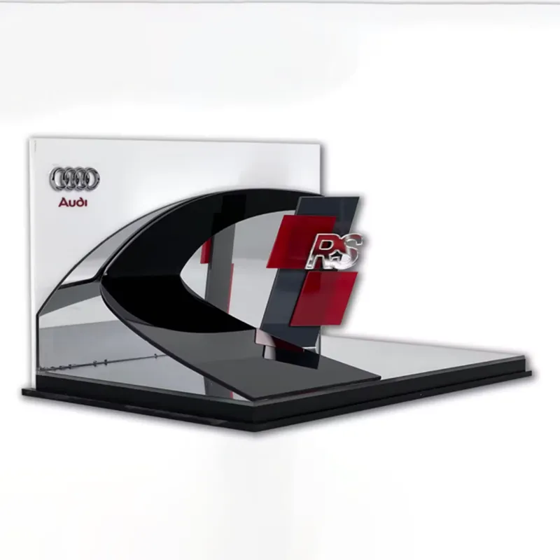 1/64 Curve Acrylic Scene Storage Box Toy Car Display Shelf Diorama