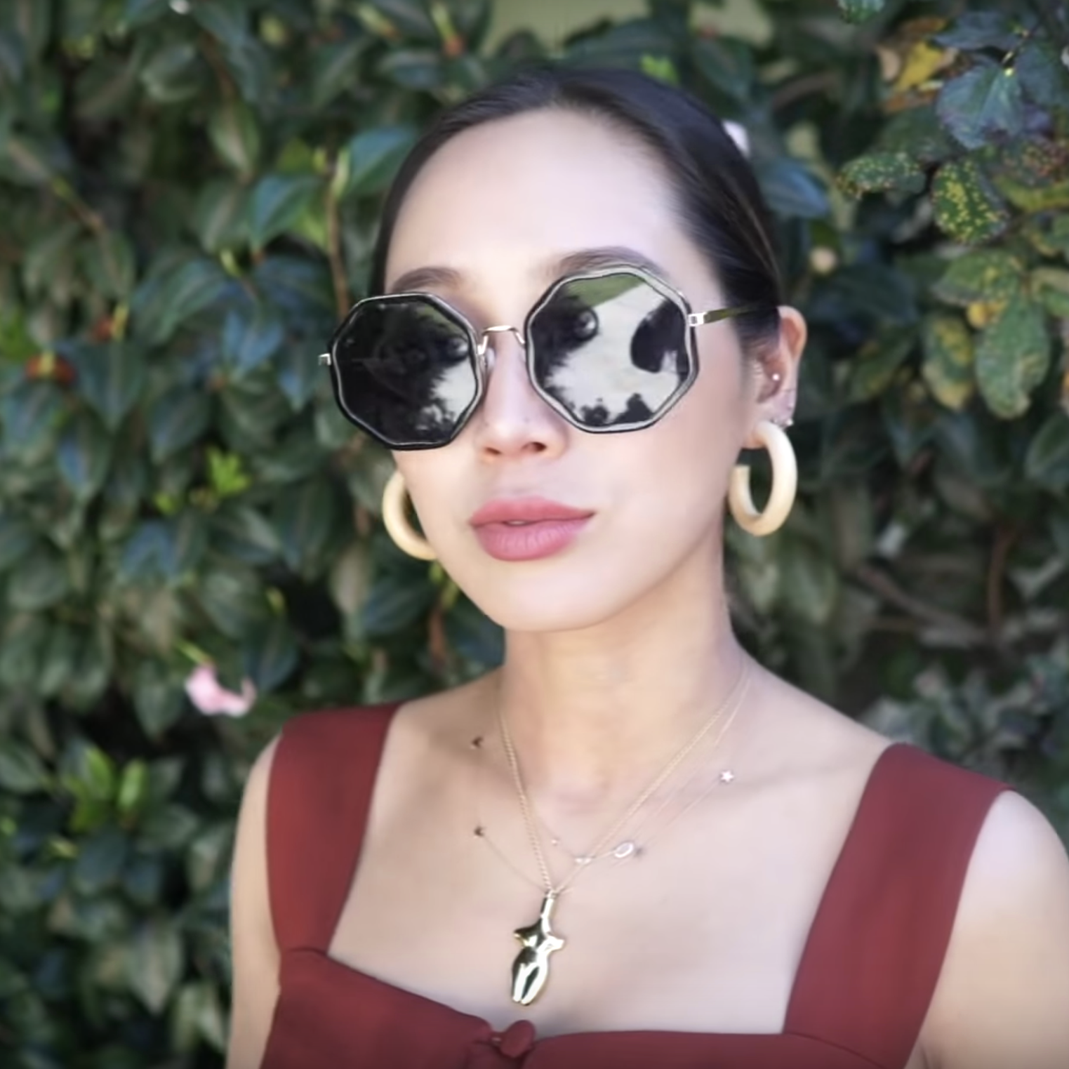 AIMEE SONG (@SONGOFSTYLE) WEARS FOR ART'S SAKE SMOKY BLACK DESIGNER SUNGLASSES