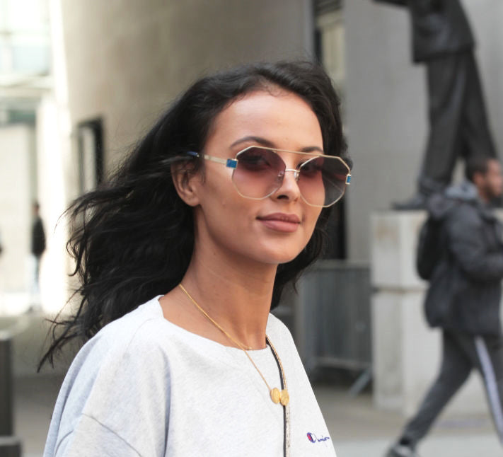 MAYA JAMA WEARS FOR ART'S SAKE DESIGNER SUNGLASSES MANIA CHAMPAGNE